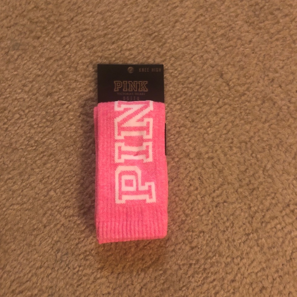 PINK knee high socks